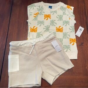 Old Navy Kids Matching Set - Cream, Orange, Green